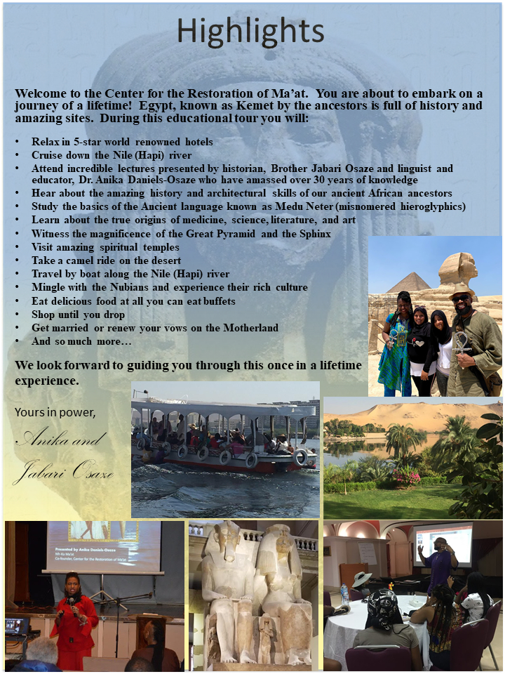 The Mysteries of Kemet Tour