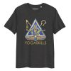 Unisex Organic 100% Cotton T-Shirt | Golden YogaSkills Logo - Image 5