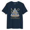 Unisex Organic 100% Cotton T-Shirt | Golden YogaSkills Logo - Image 3