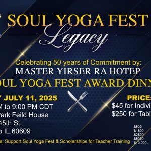 Soul Yoga Fest Legacy Award Dinner Tickets 2025 (Table of 6)