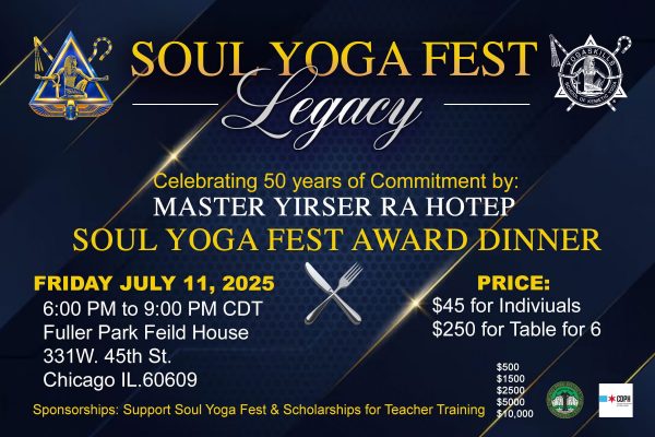 Soul Yoga Fest Legacy Award Dinner 2025
