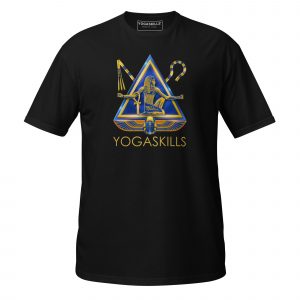 Unisex 100% Cotton T-Shirt | Golden YogaSkills Logo