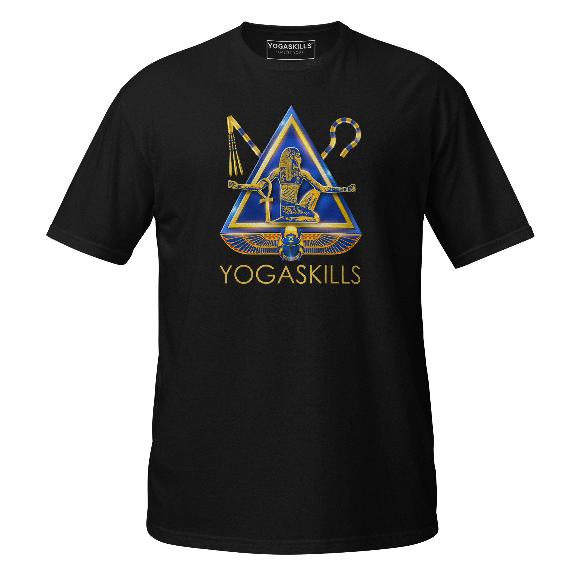Unisex 100% Cotton T-Shirt | Golden YogaSkills Logo