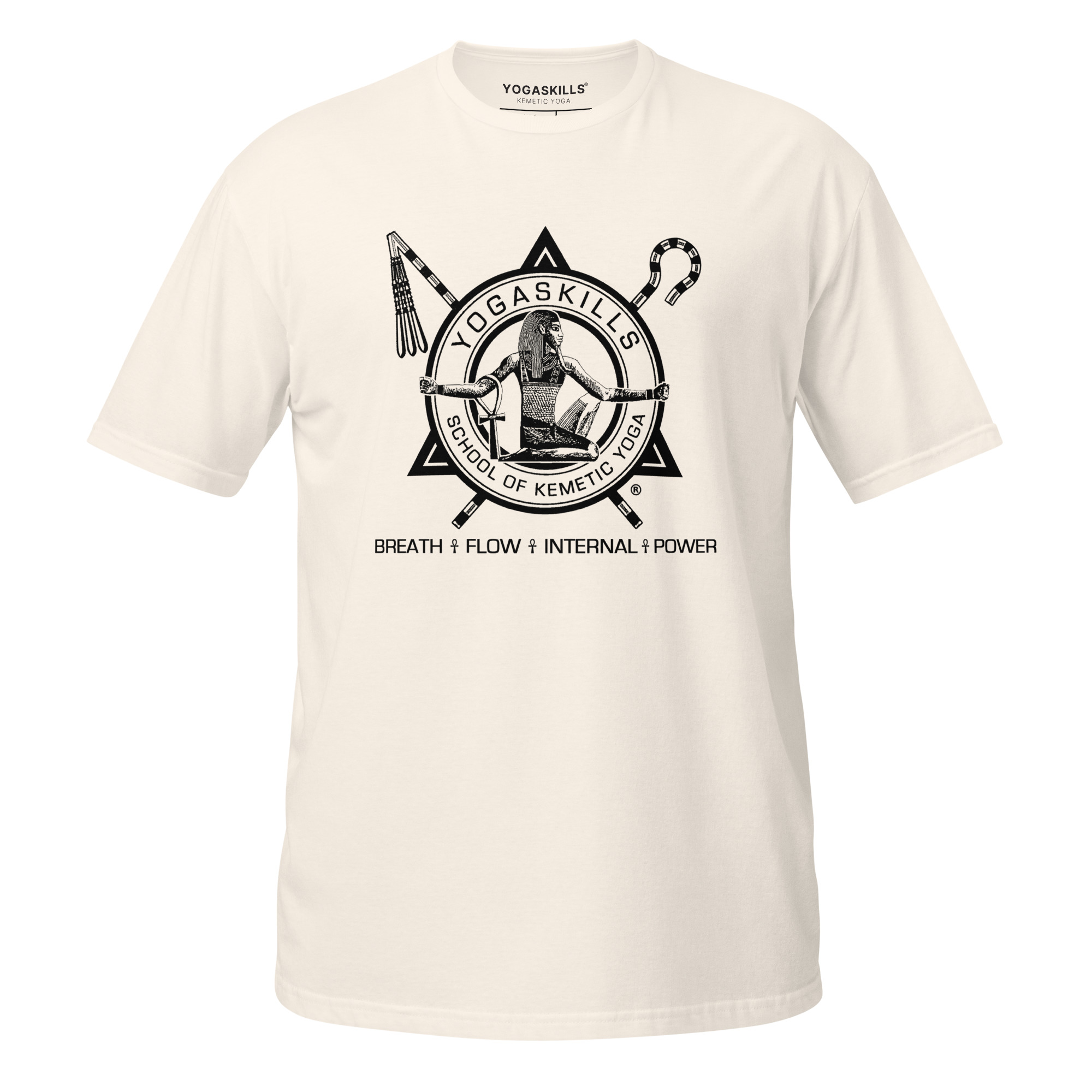 Unisex 100% Cotton T-Shirt | Black YogaSkills Logo - Image 4