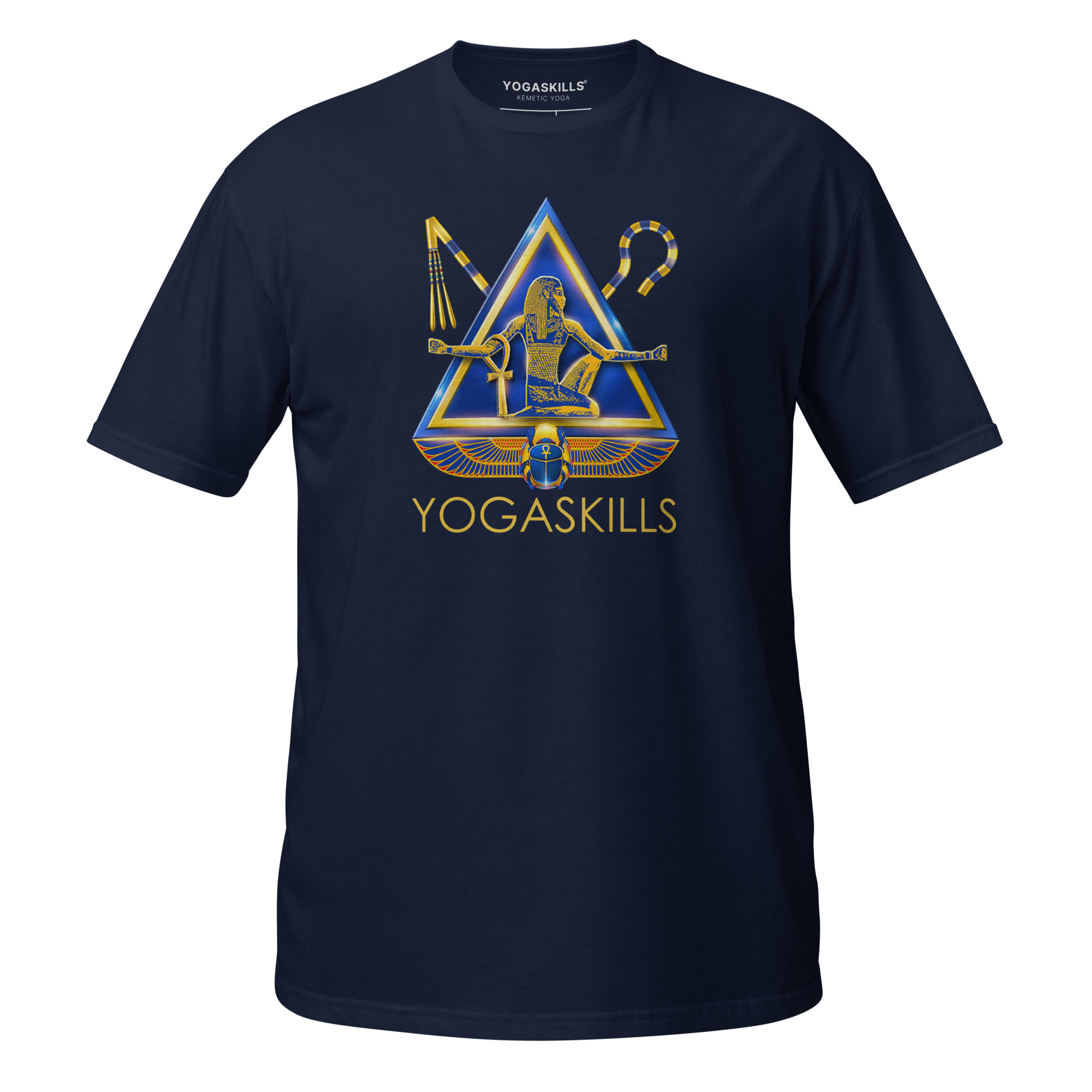 Unisex 100% Cotton T-Shirt | Golden YogaSkills Logo - Image 2