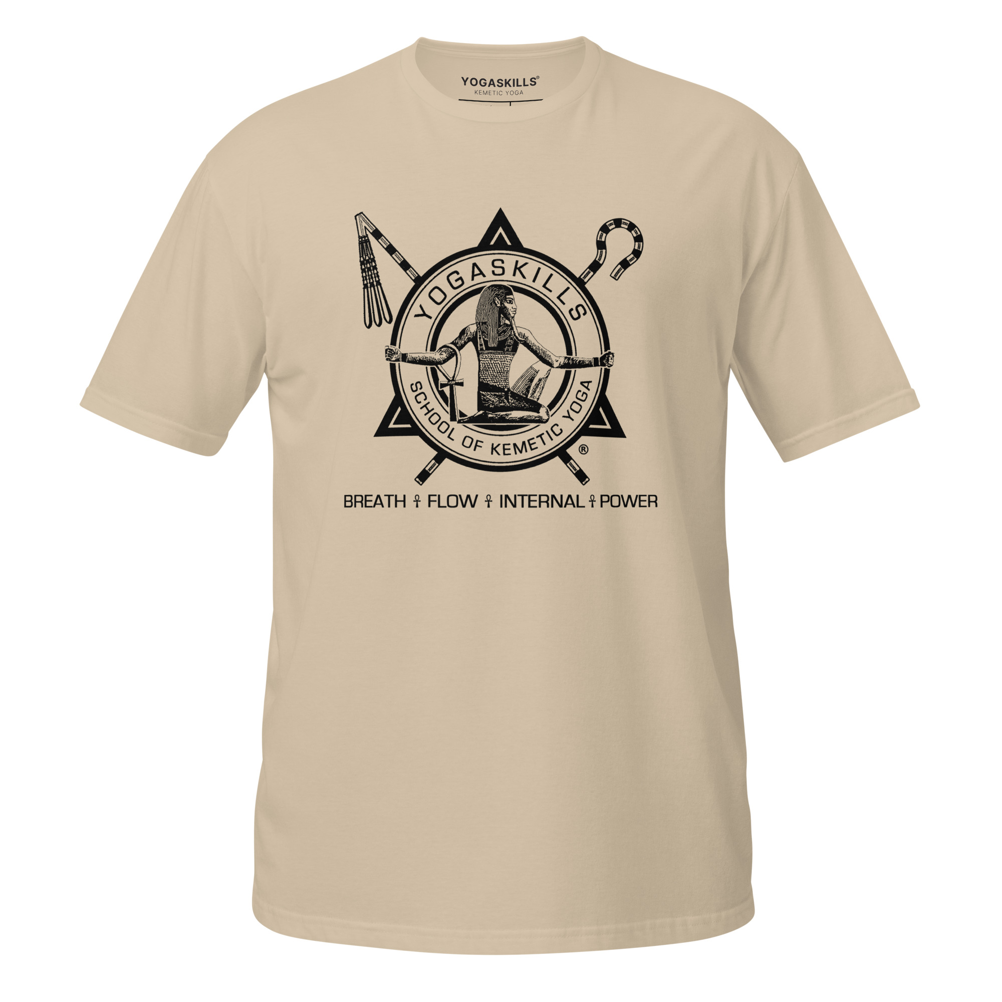 Unisex 100% Cotton T-Shirt | Black YogaSkills Logo - Image 3