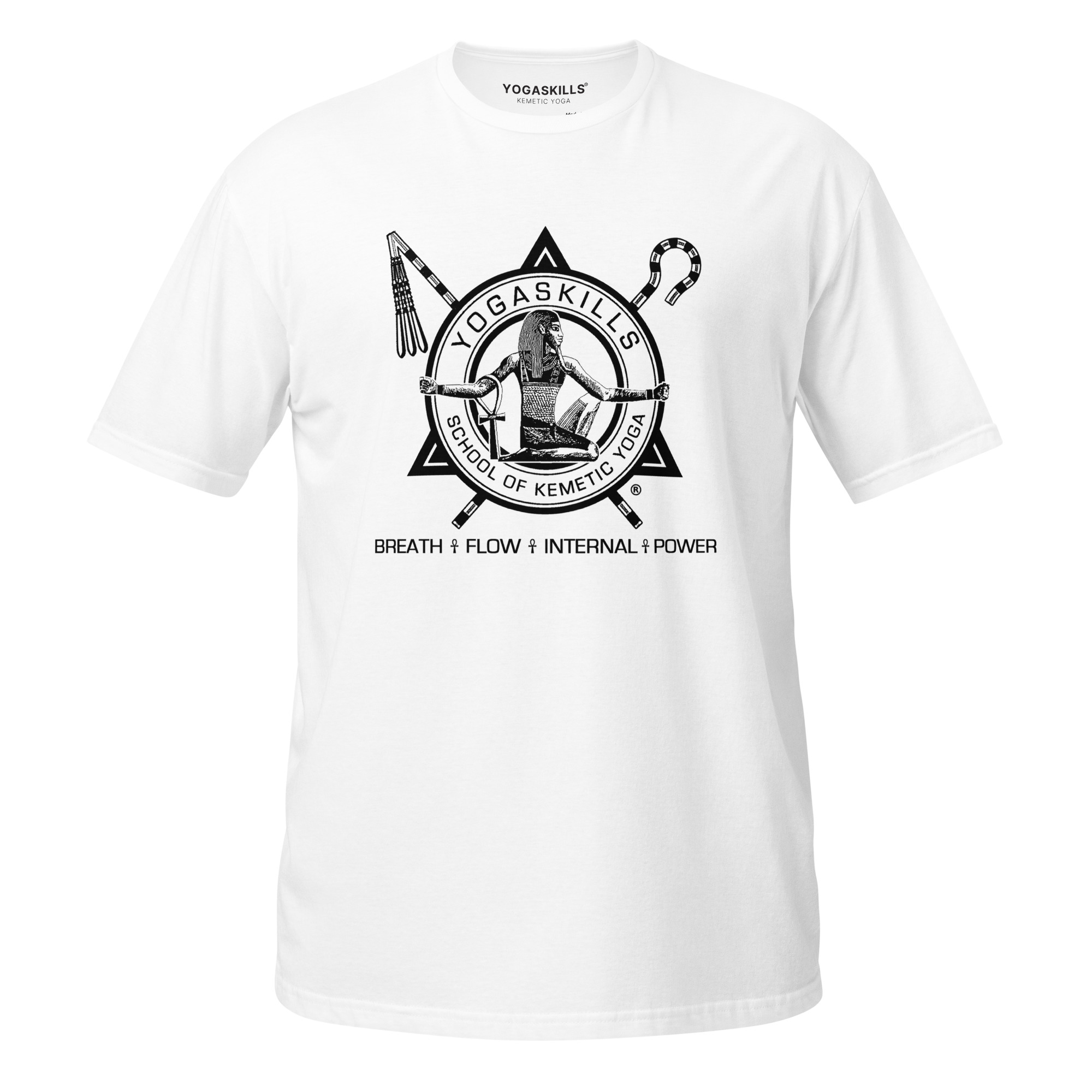 Unisex 100% Cotton T-Shirt | Black YogaSkills Logo